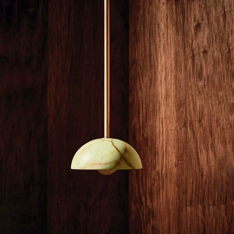 Eronex lampă suspendată din alamă și sticlă, modernă, minimalistă, elegantă