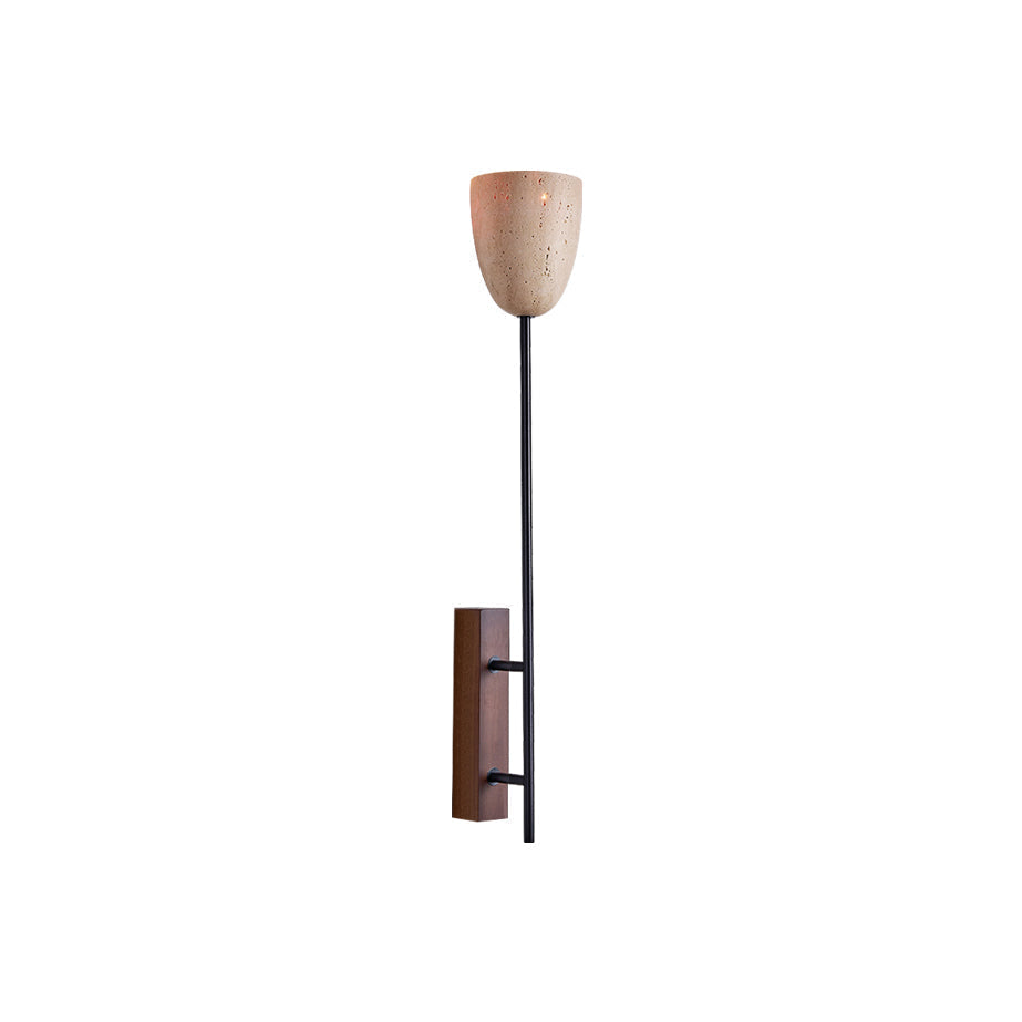 Kvennuvyo aplică de perete din lemn de nuc, metal și lemn, modernă, minimalistă