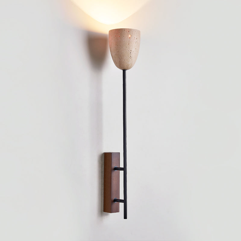 Kvennuvyo aplică de perete din lemn de nuc, metal și lemn, modernă, minimalistă