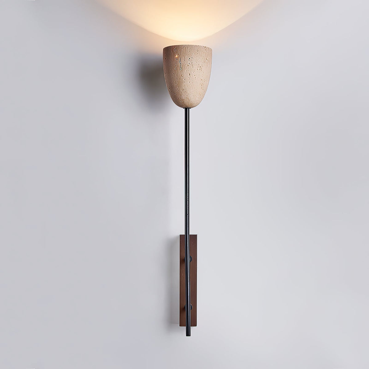 Kvennuvyo aplică de perete din lemn de nuc, metal și lemn, modernă, minimalistă