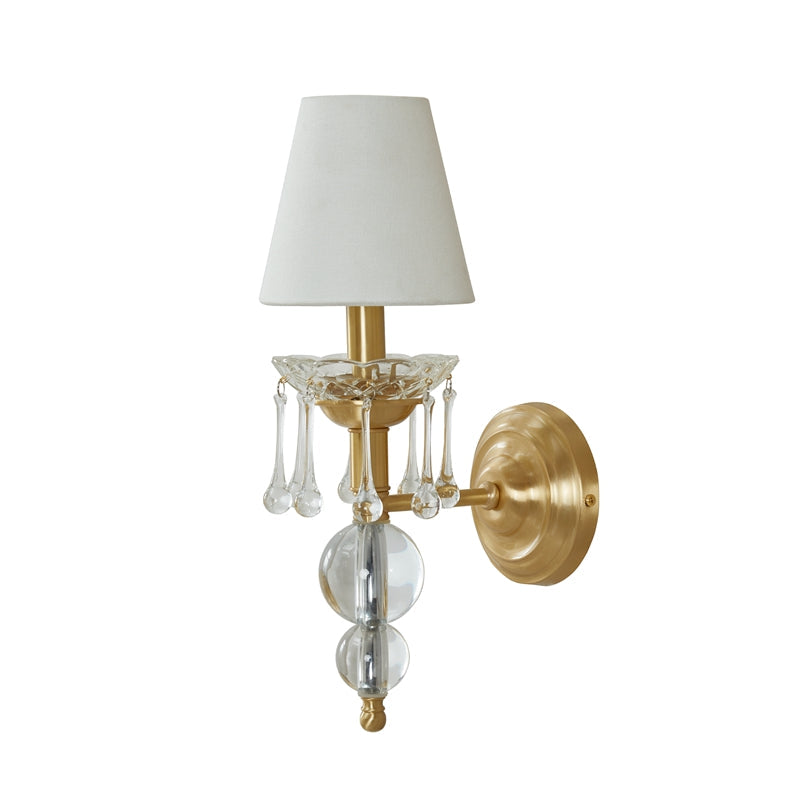 Qvistuvyh aplică de perete din material textil și cristal, postmodernă, de lux