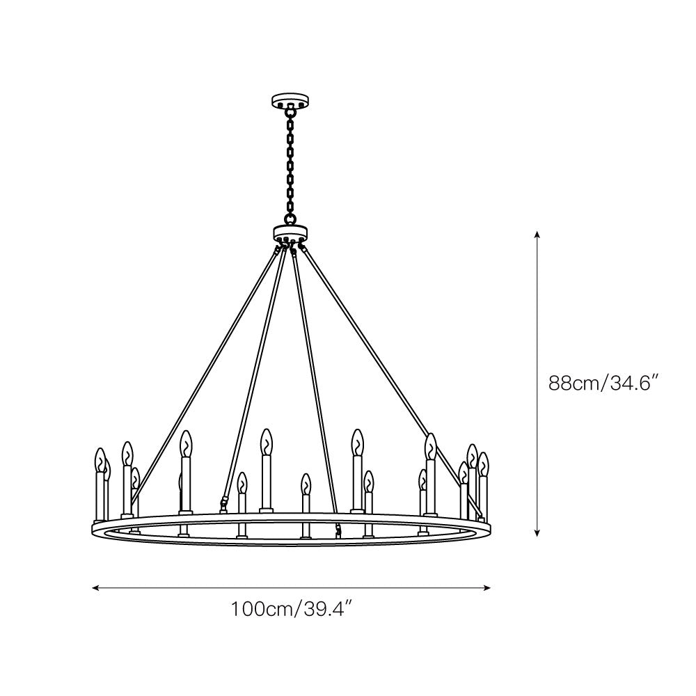 Mjolkuvyo candelabru modern, minimalist din metal