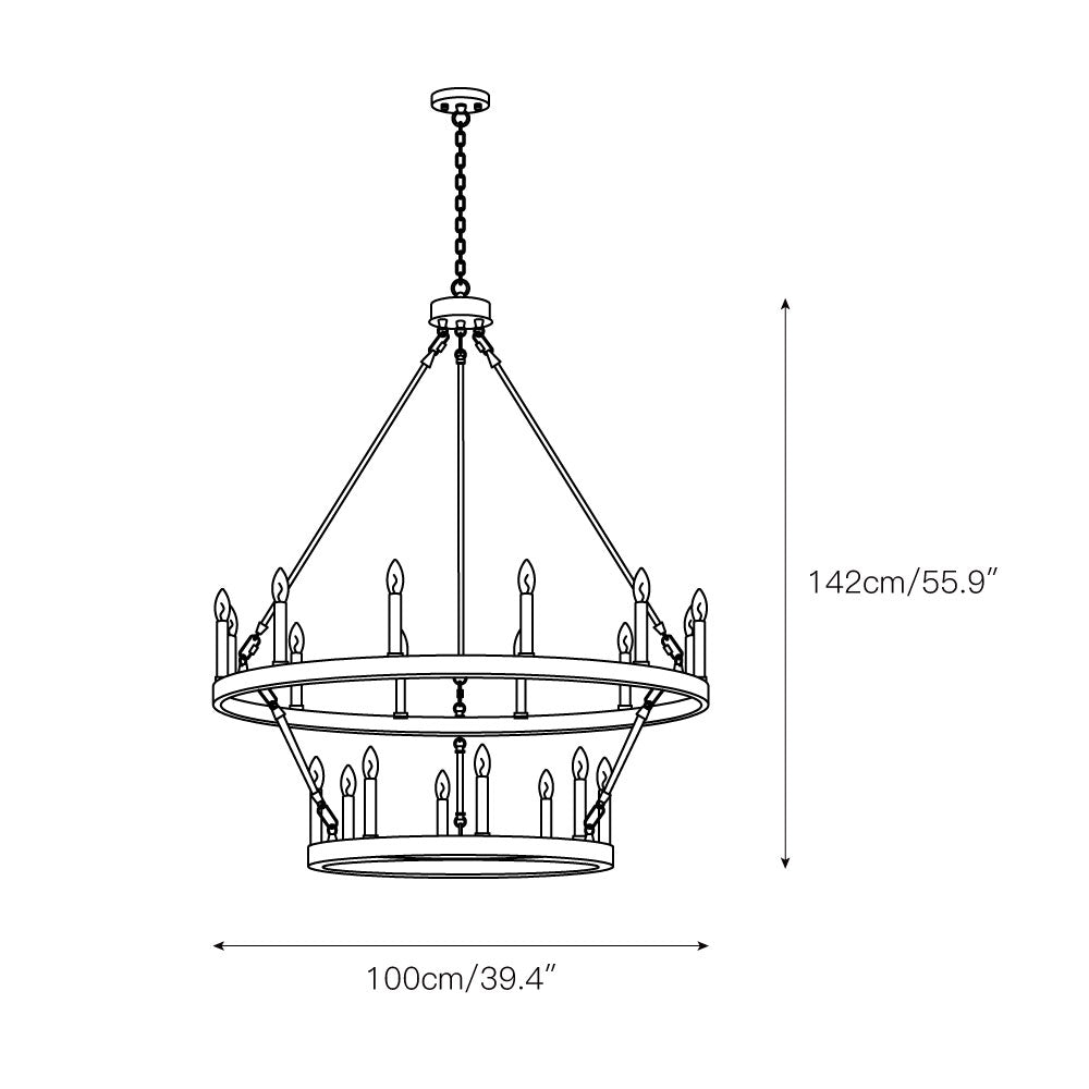 Mjolkuvyo candelabru modern, minimalist din metal