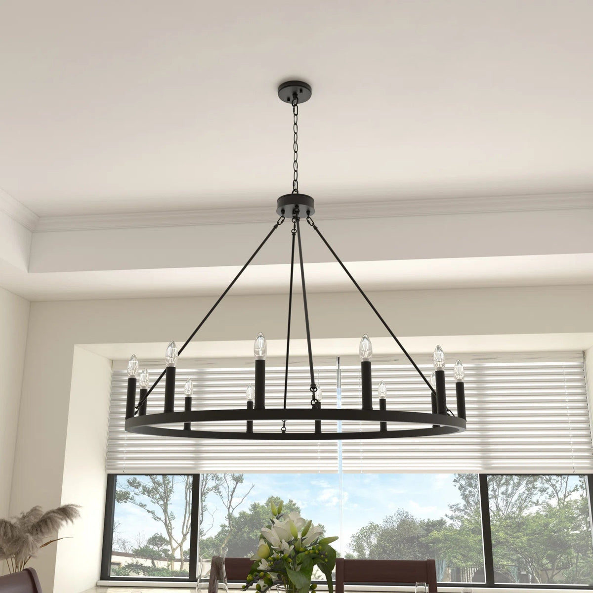 Mjolkuvyo candelabru modern, minimalist din metal