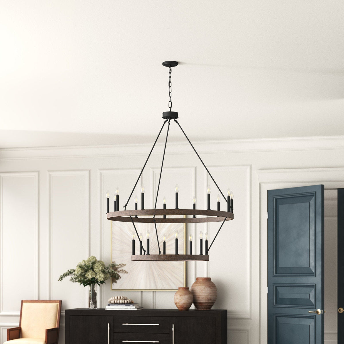 Mjolkuvyo candelabru modern, minimalist din metal