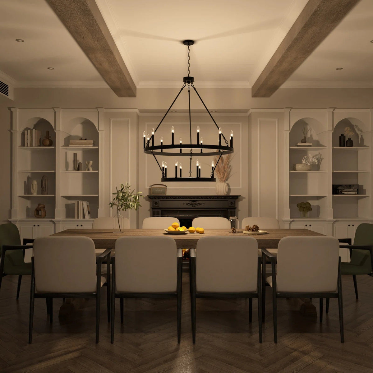 Mjolkuvyo candelabru modern, minimalist din metal