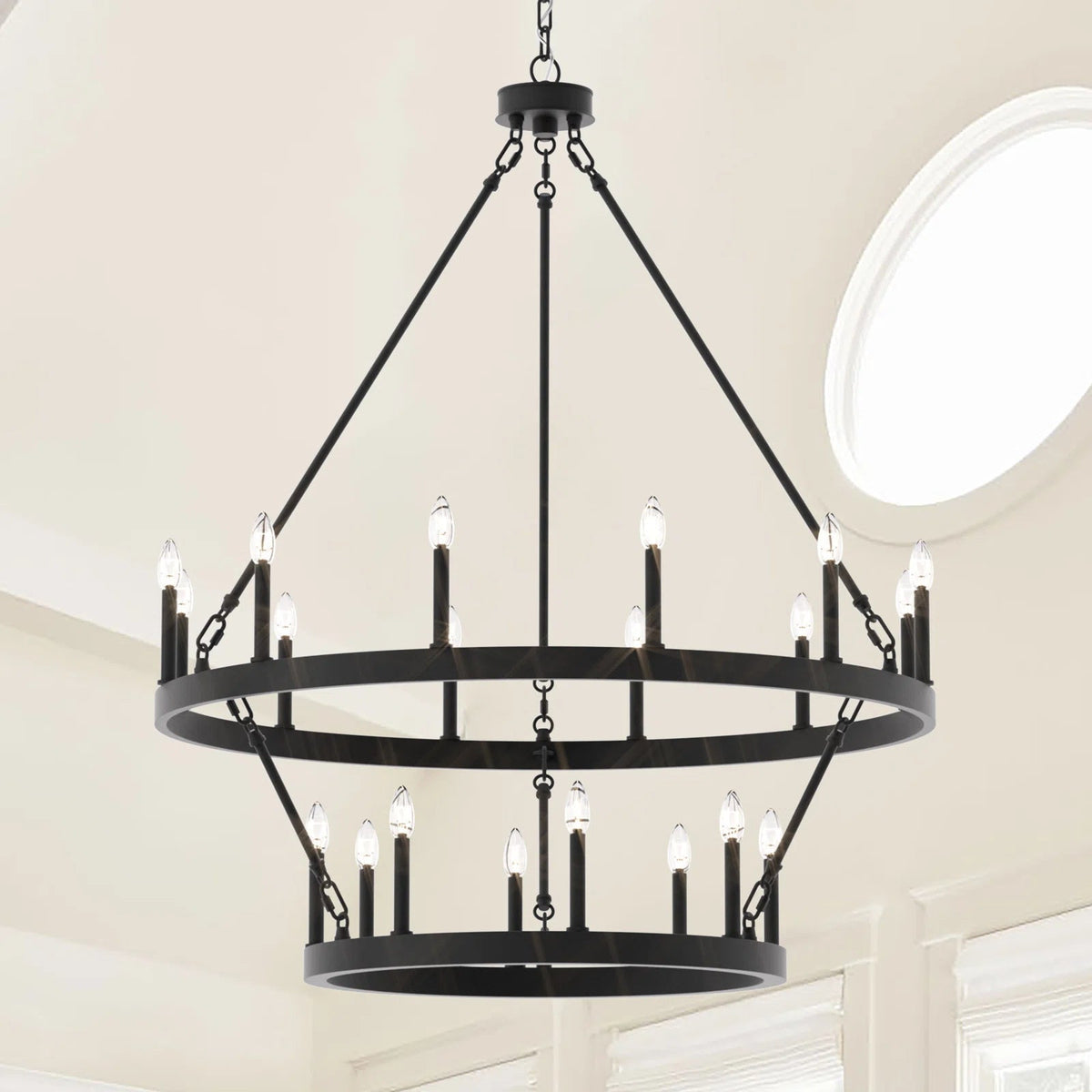 Mjolkuvyo candelabru modern, minimalist din metal