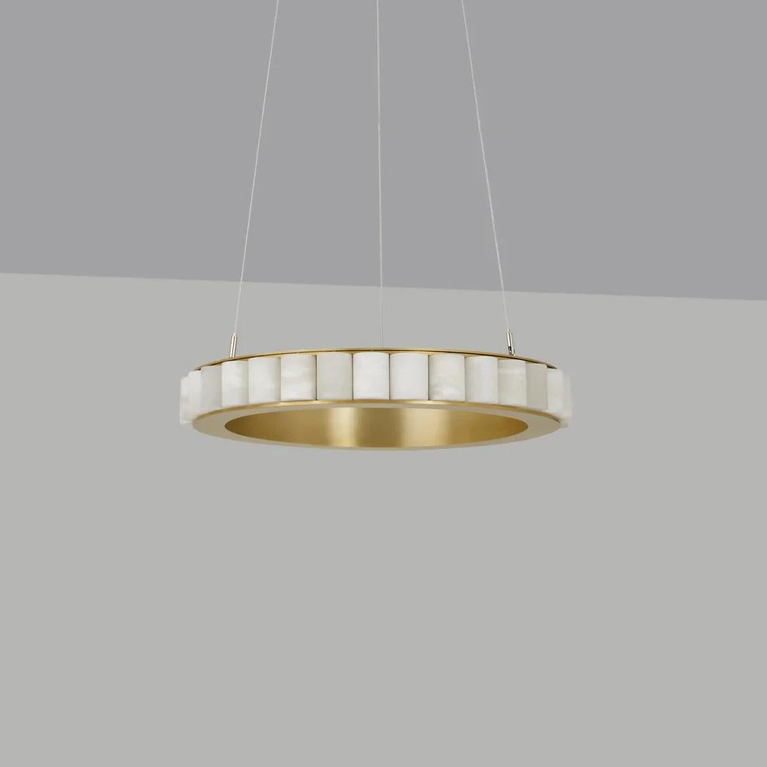 Lyra candelabru Postmodern Luxos din Oțel Inoxidabil și alabastru