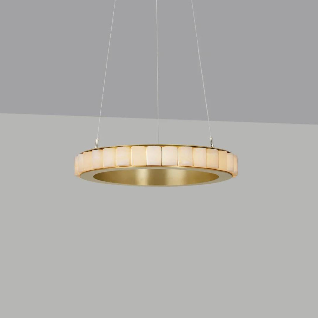 Lyra candelabru Postmodern Luxos din Oțel Inoxidabil și alabastru