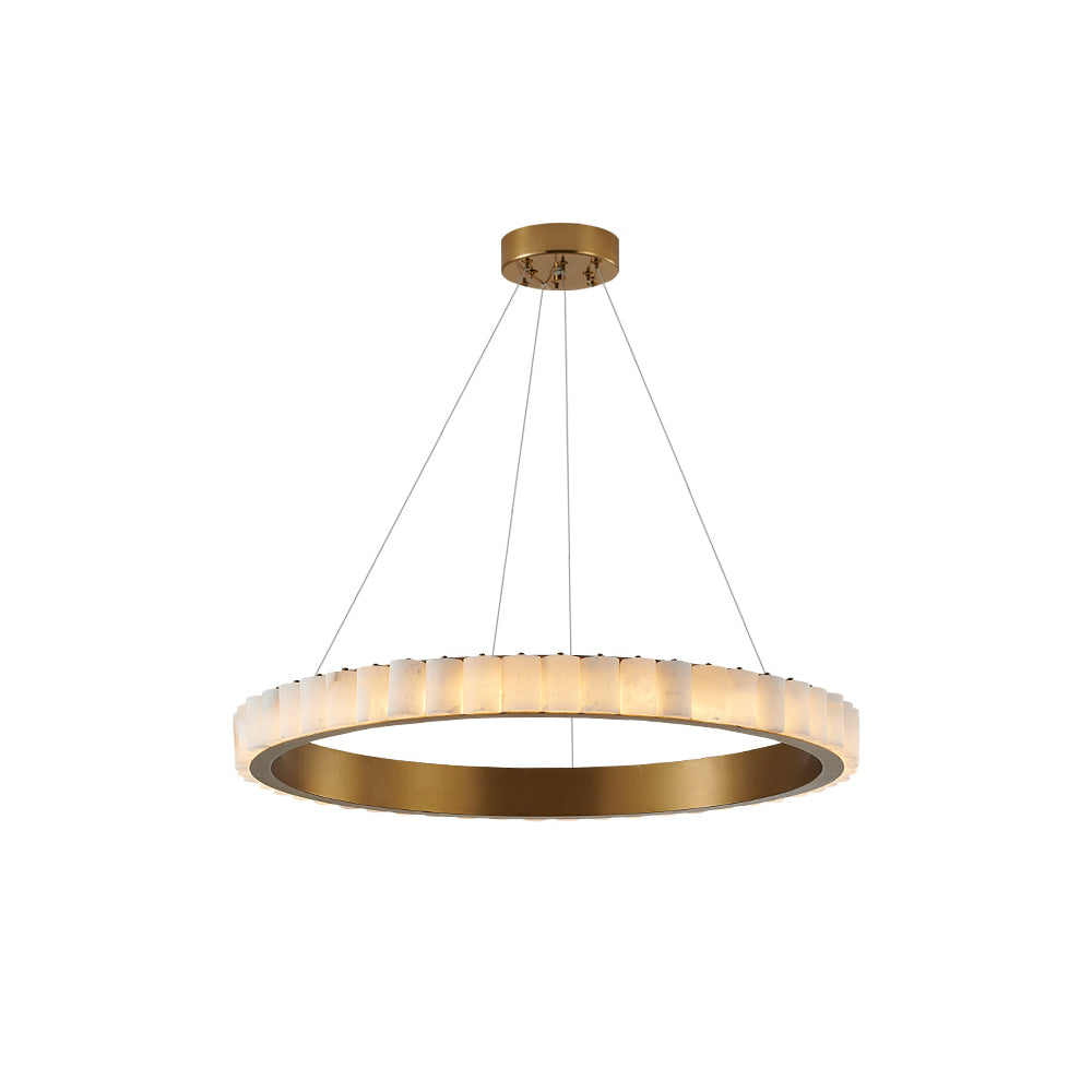 Lyra candelabru Postmodern Luxos din Oțel Inoxidabil și alabastru