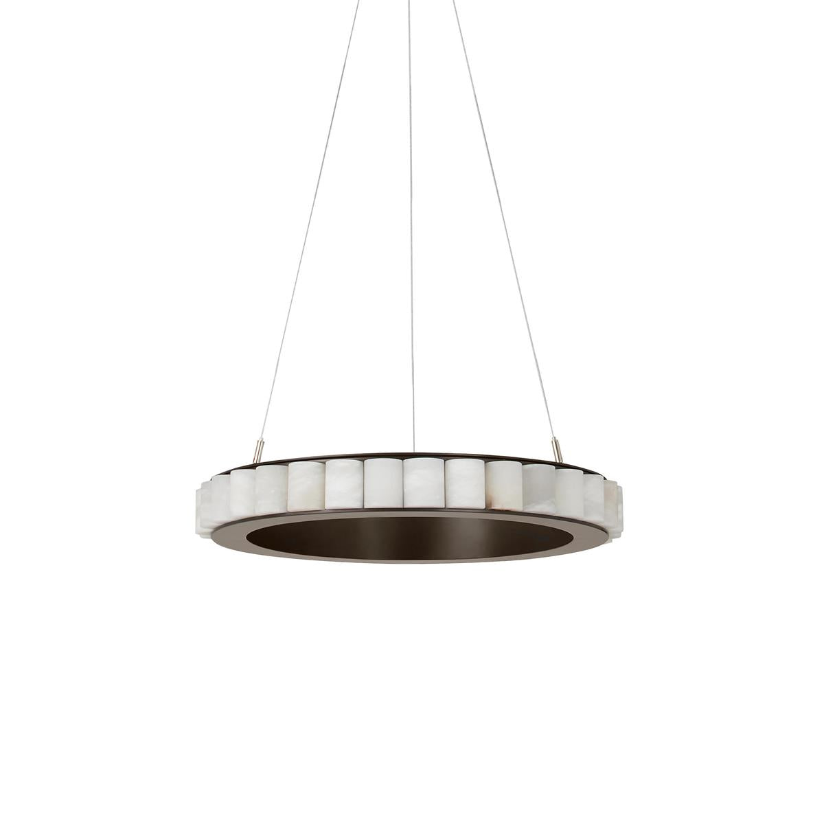 Lyra candelabru Postmodern Luxos din Oțel Inoxidabil și alabastru
