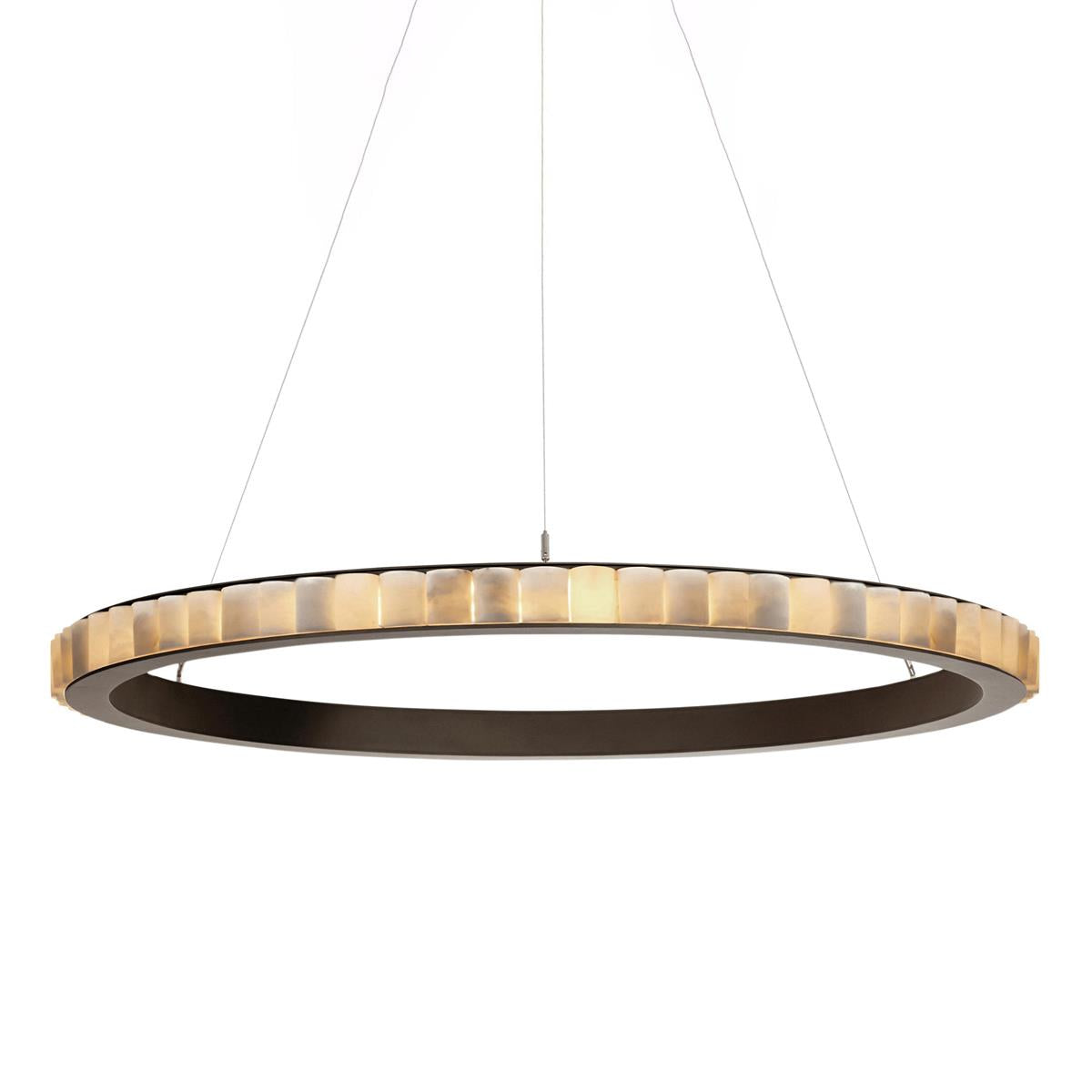 Lyra candelabru Postmodern Luxos din Oțel Inoxidabil și alabastru