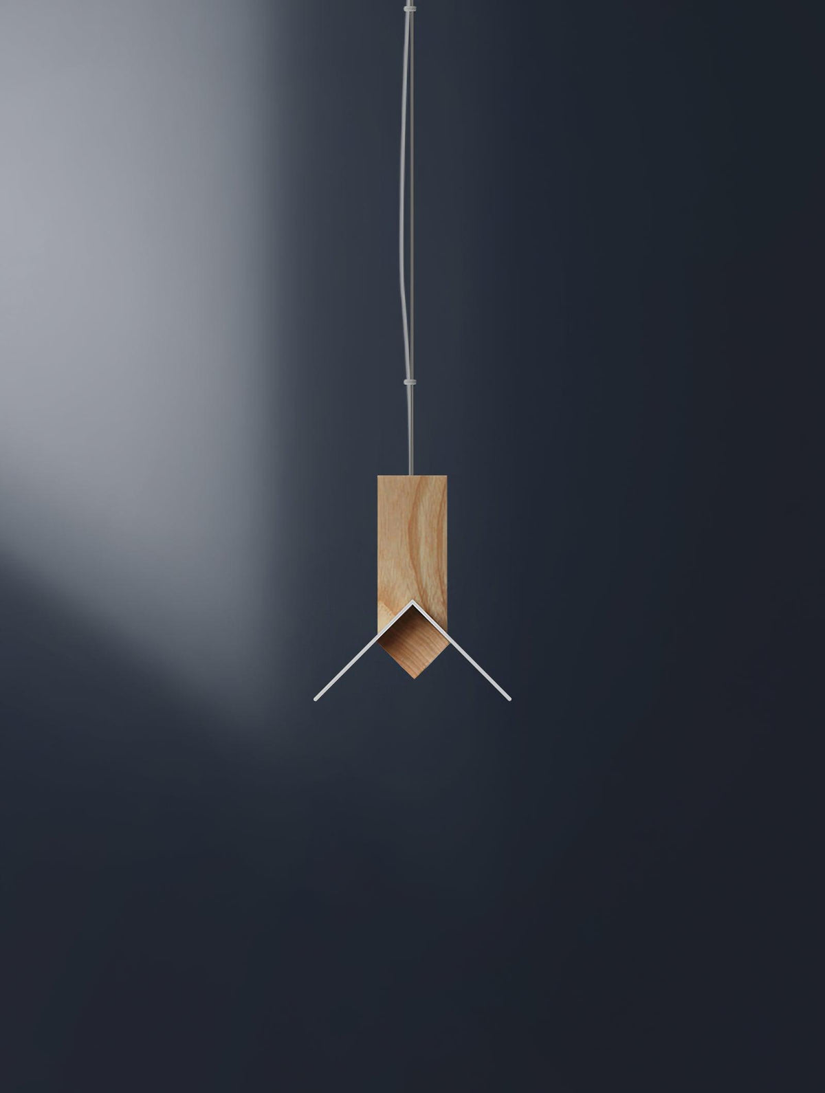 Linea lampă suspendată minimalistă din lemn