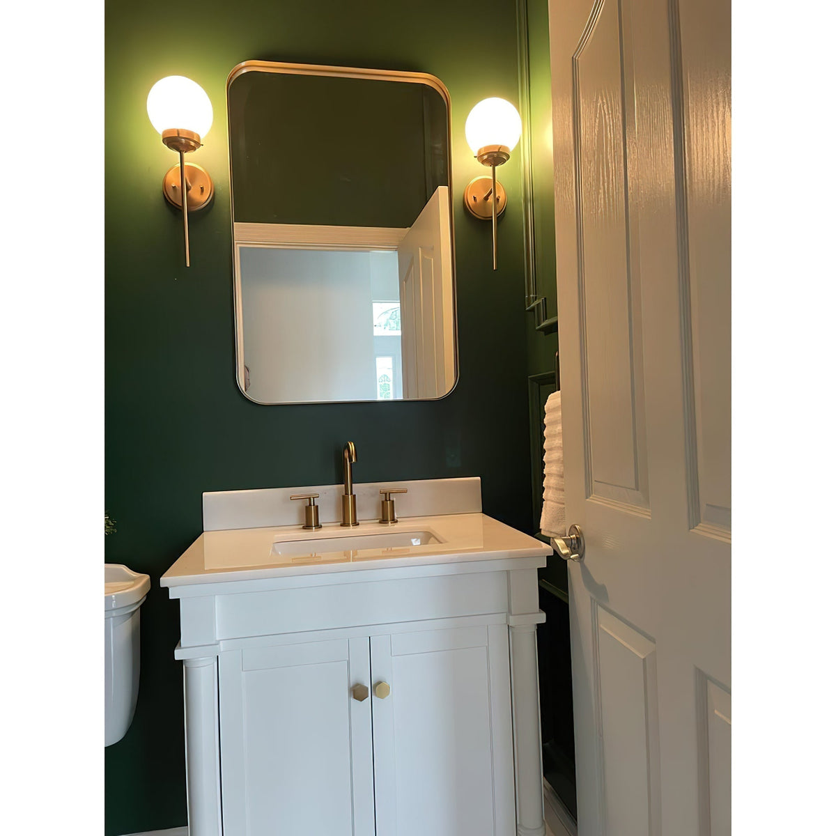 Waegnuvyh aplică de perete modernă, minimalistă din sticlă din alamă