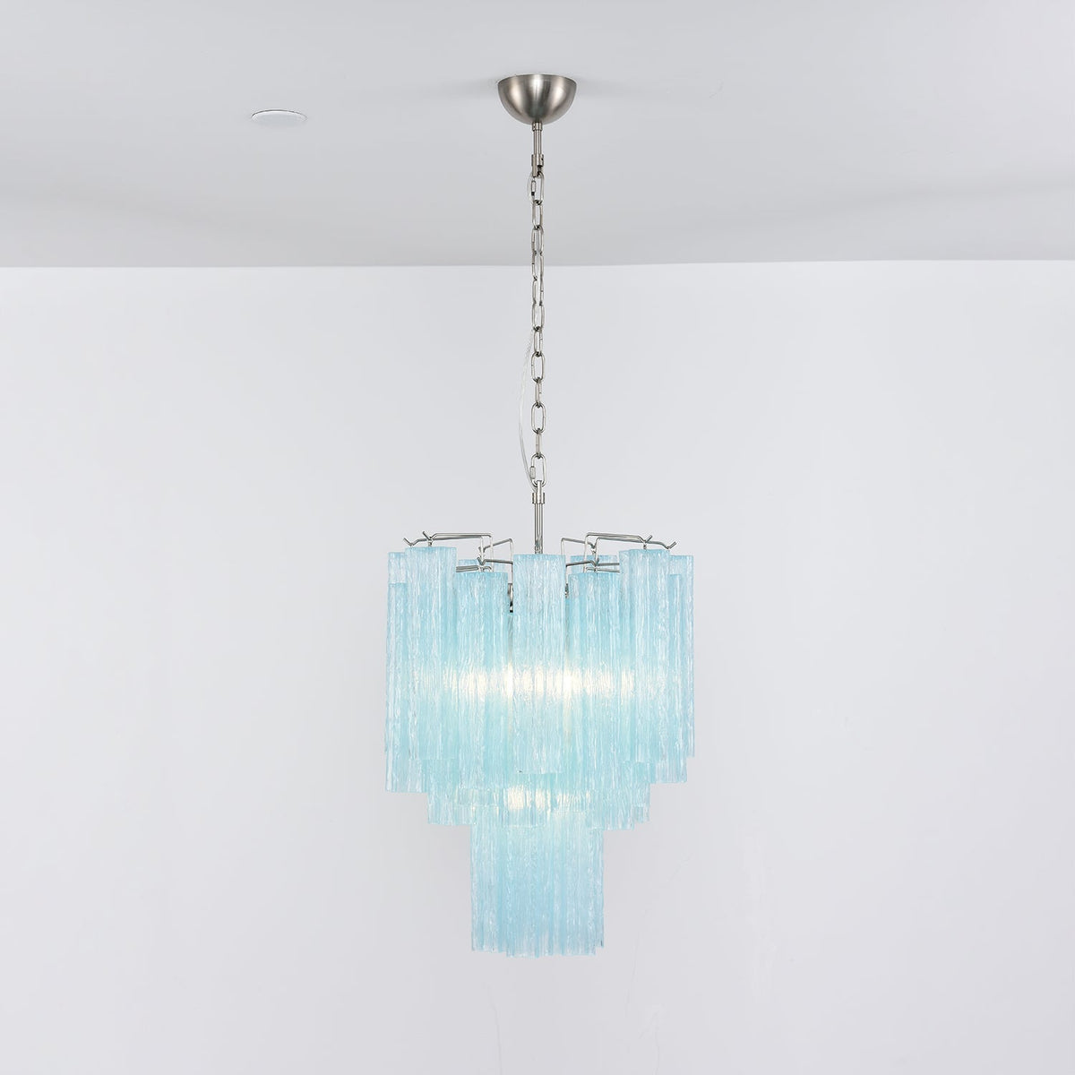Celys candelabru Azzura Tuburi din sticlă Murano Coastă