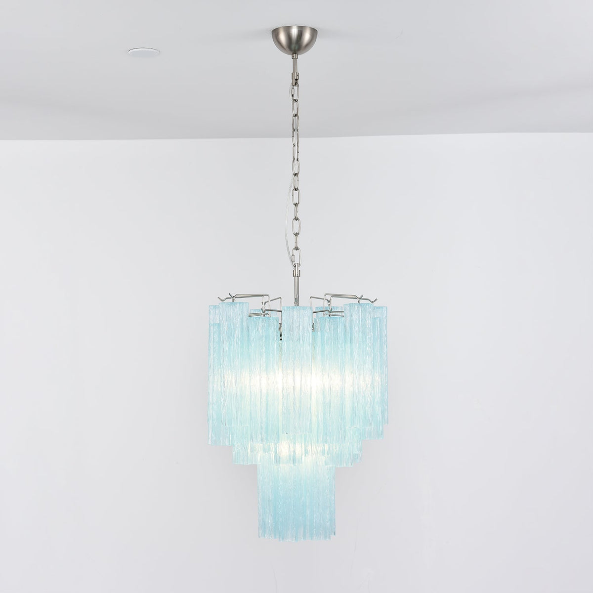 Celys candelabru Azzura Tuburi din sticlă Murano Coastă