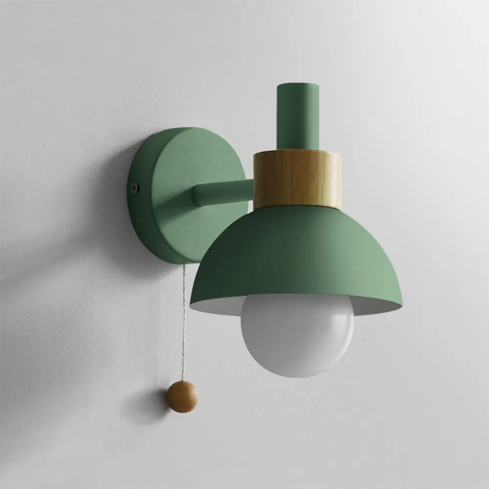 Valentina aplică de perete LED modernă metal sticlă alb/galben/roz/verde, pentru dormitor