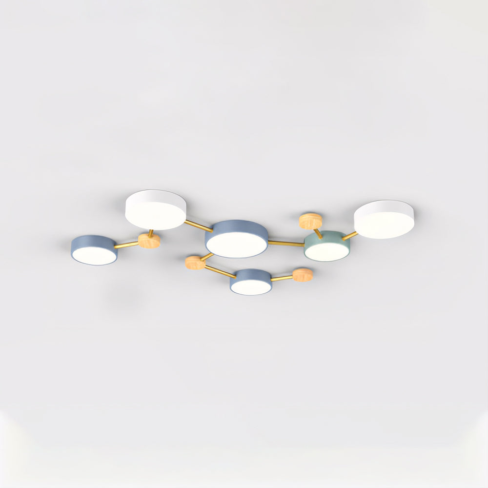 Arisha plafonieră aplicată LED modernă pentru living/Cameră de Dormit alb Gri