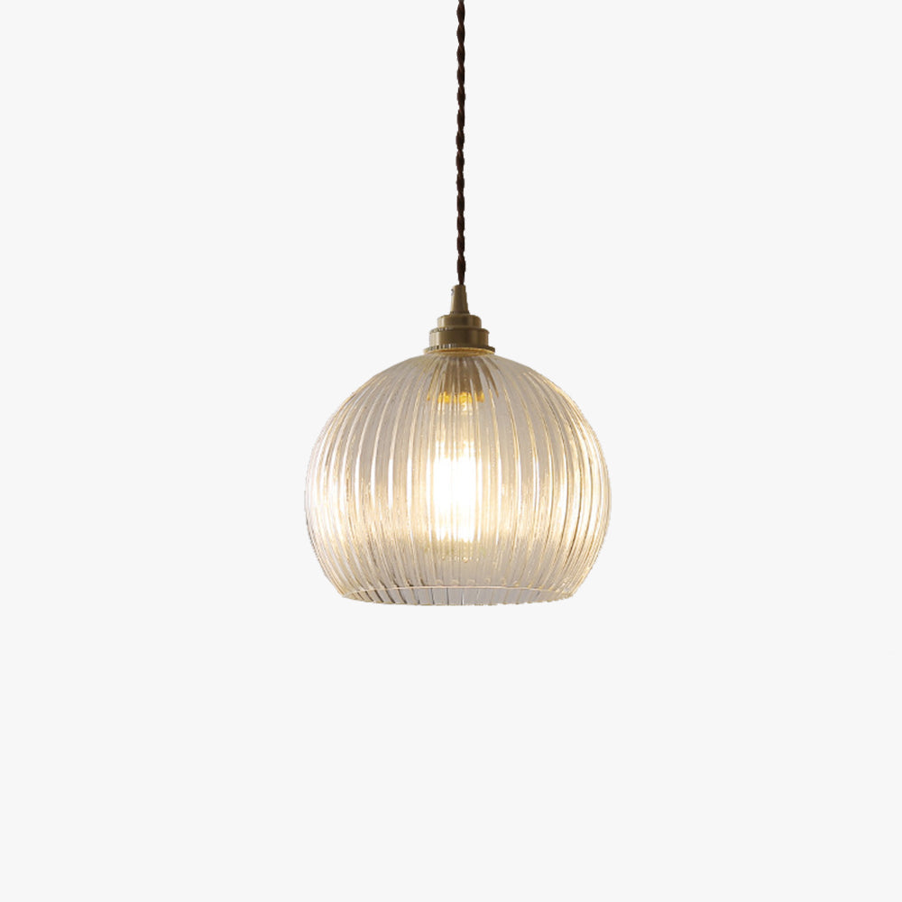 Valentina lampă suspendată minimalistă sferică din metal/sticlă cu LED alb/transparent