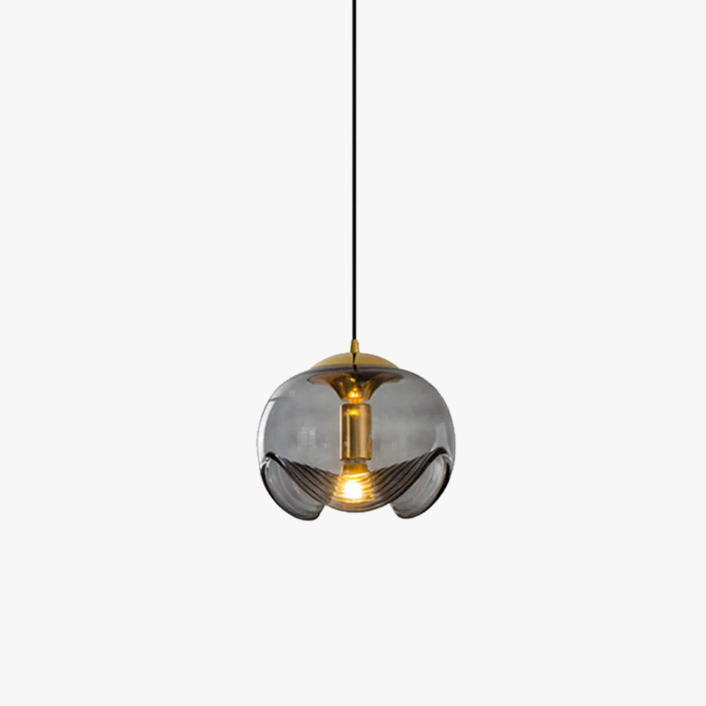 Valentina Design LED glob lampă suspendată neagră sticlă Bar Counter