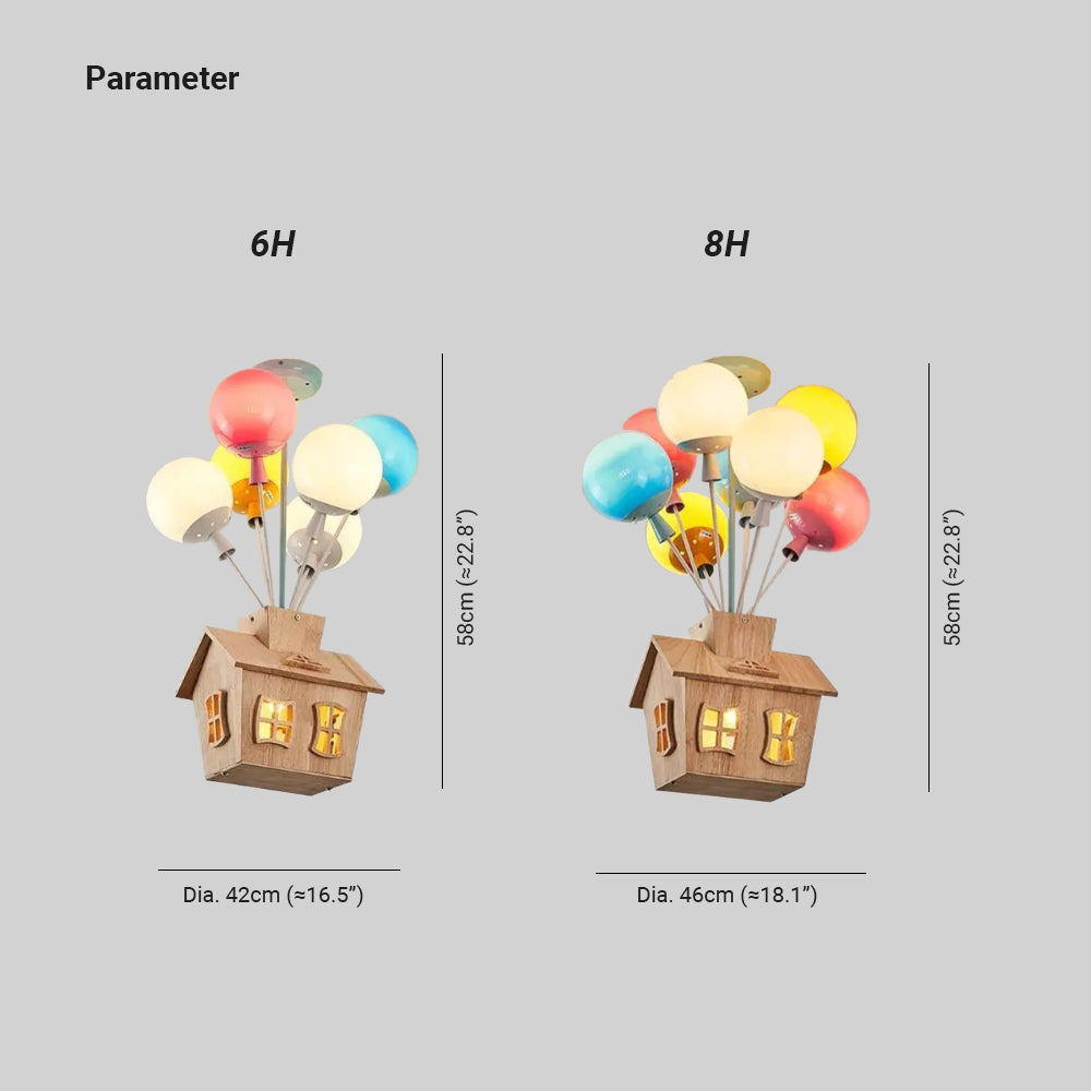 Aria Designer plafonieră Aplicată lemn pentru Cameră de Copii