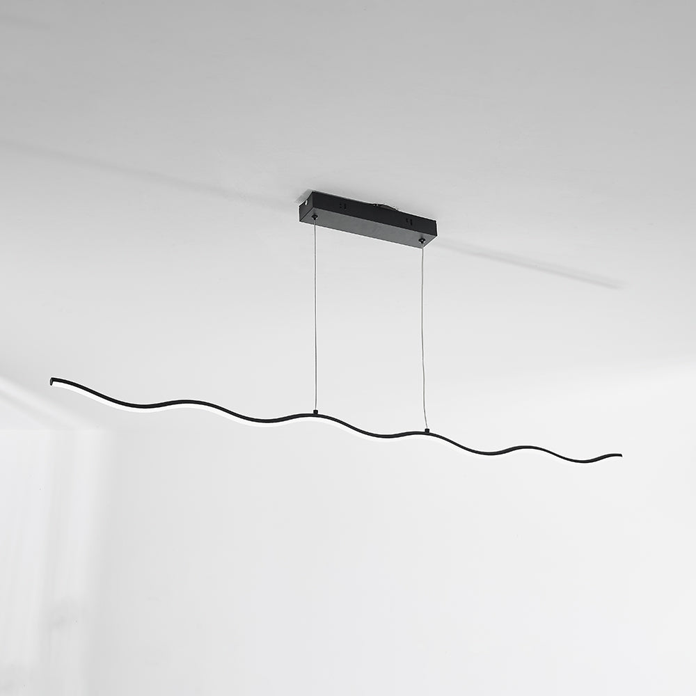 Arisha val Linear lampă suspendată, negru/alb