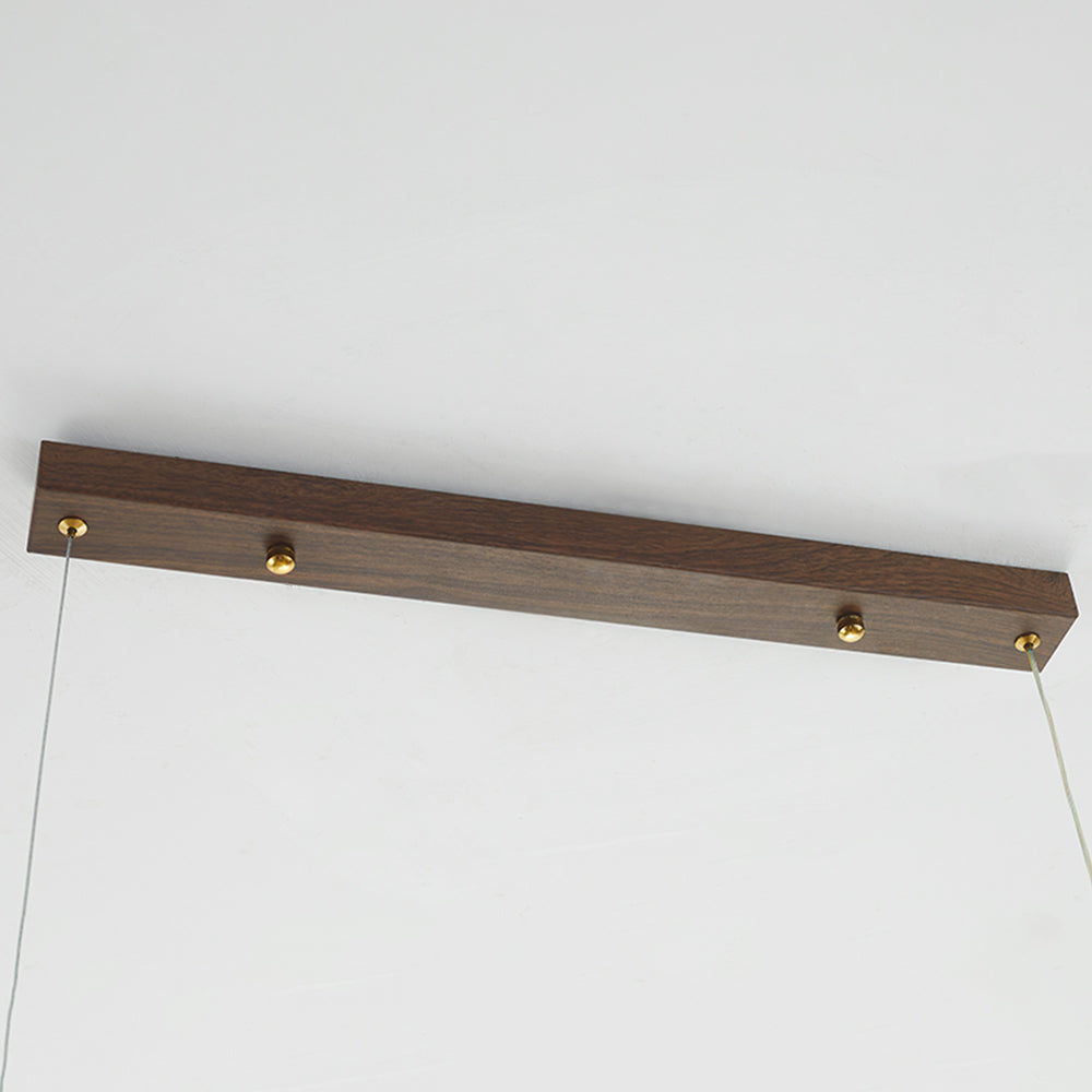 Muto lampă suspendată modernă minimalistă din metal cu transfer de lemn