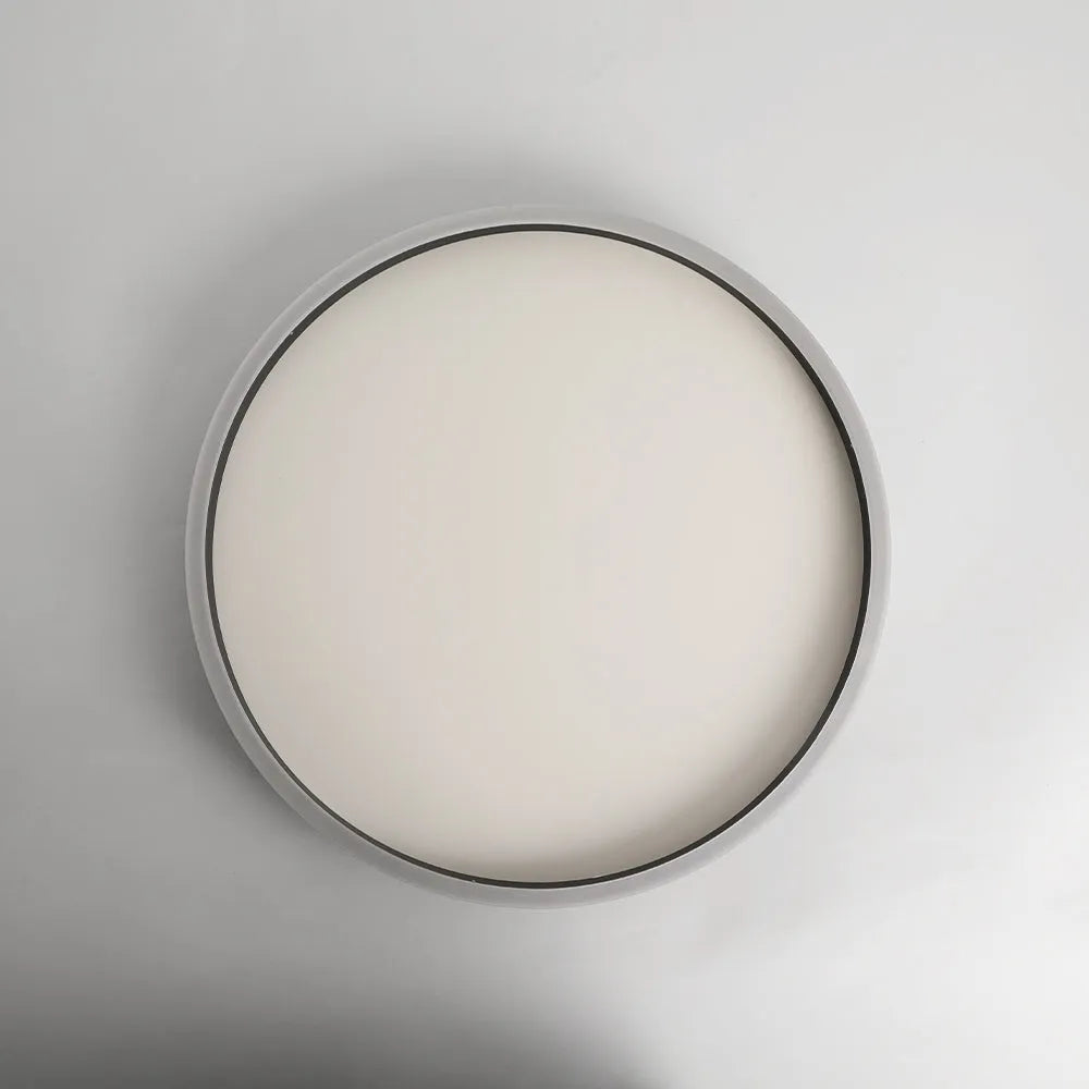 Arisha plafonieră aplicată neagră din metal, minimalistă, în formă de inel