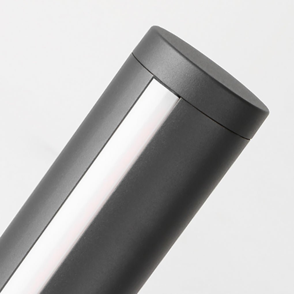 Ray Column Double Light Strip Outdoor Path Light, negru
