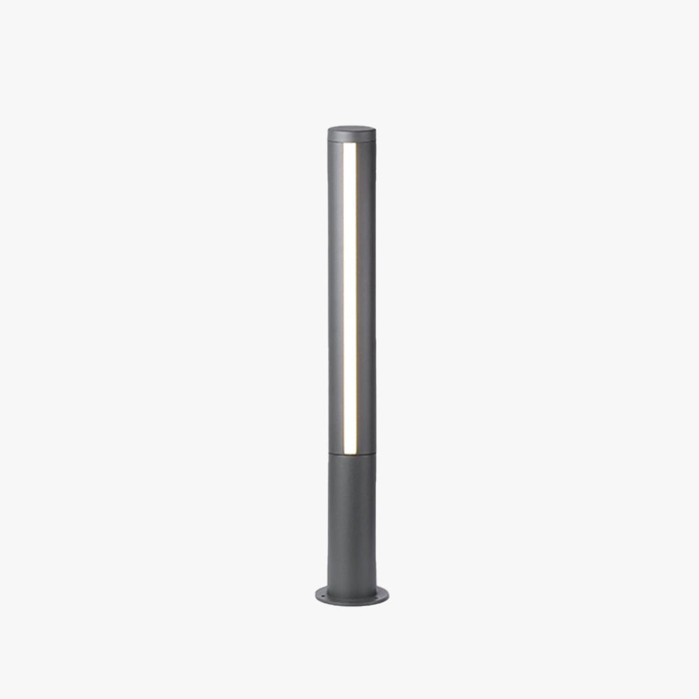Ray Column Double Light Strip Outdoor Path Light, negru