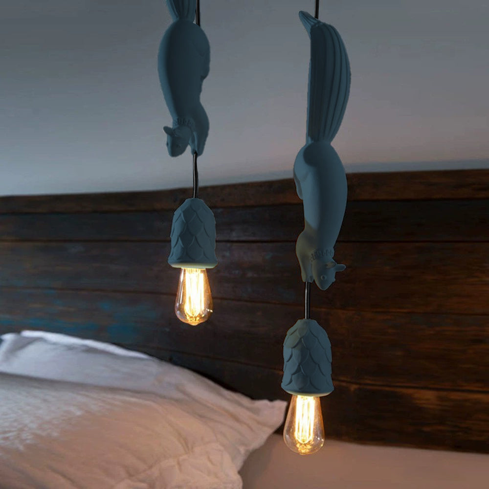 Aria lampă suspendată în stil modern Squirrel/Pinecone, rășină, pentru restaurant