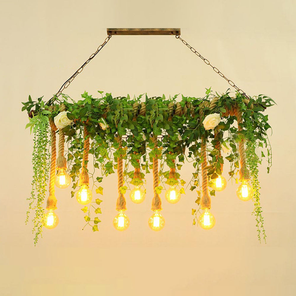 Ritta lampă suspendată decorativă din metal natural/sticlă, culoarea verde