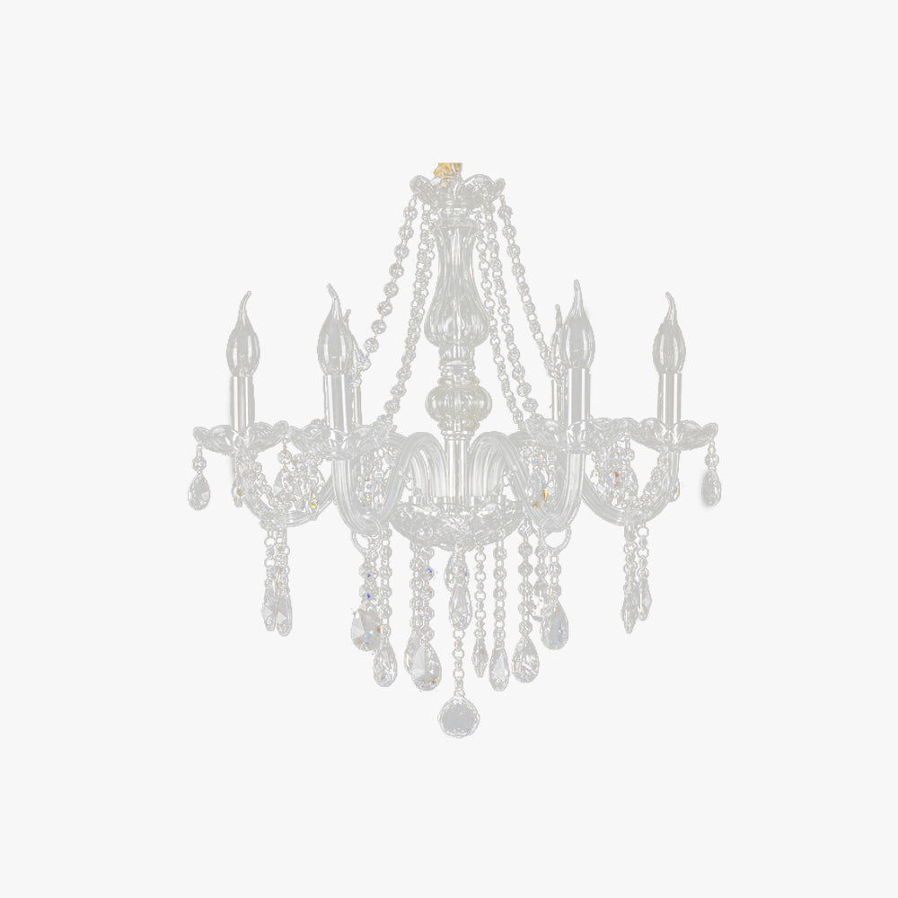 Silva candelabru din cristal transparent