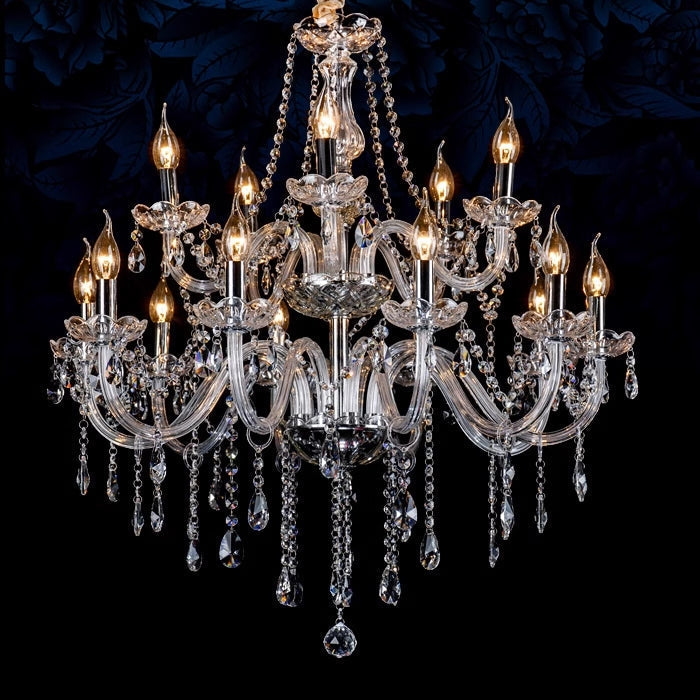 Silva candelabru din cristal transparent