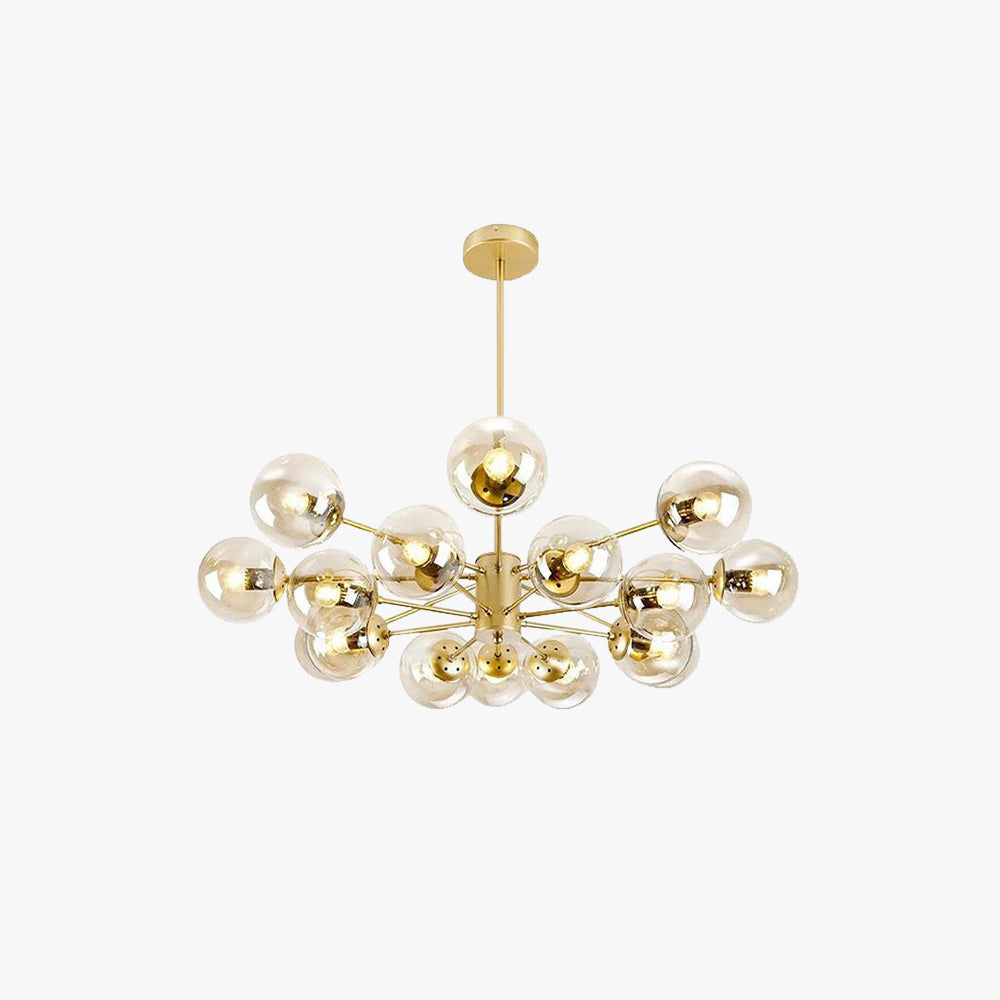 Valentina lampă suspendată simplă de design nordic, neagră/aurie