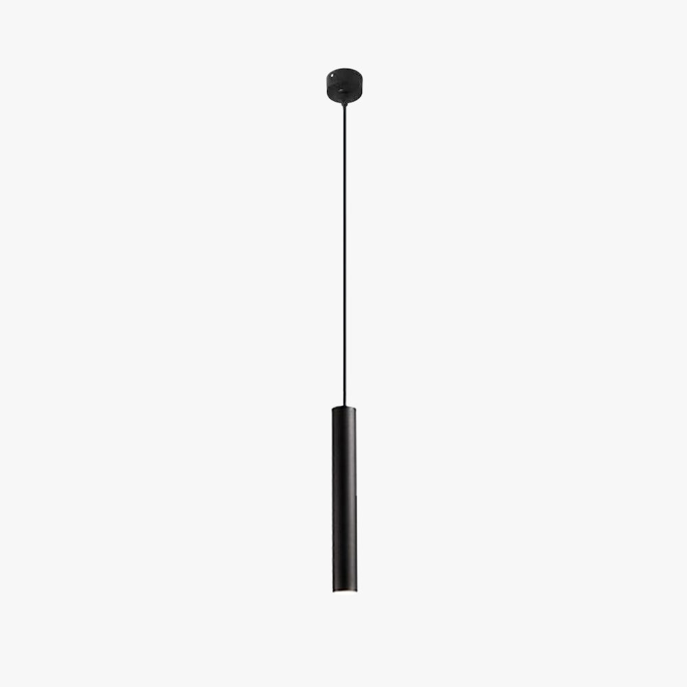Arisha lampă suspendată neagră, minimalistă, cilindrică