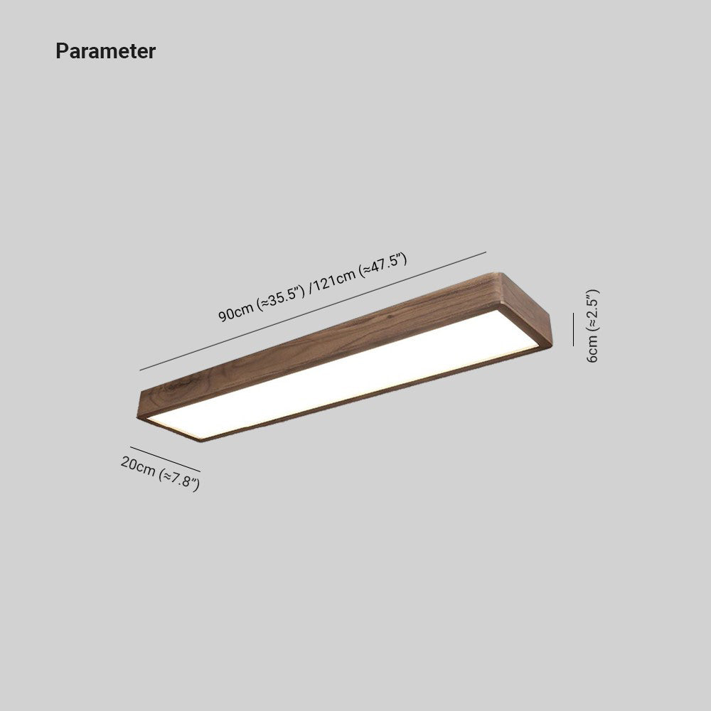 Muto plafonieră aplicată rectangulară designer