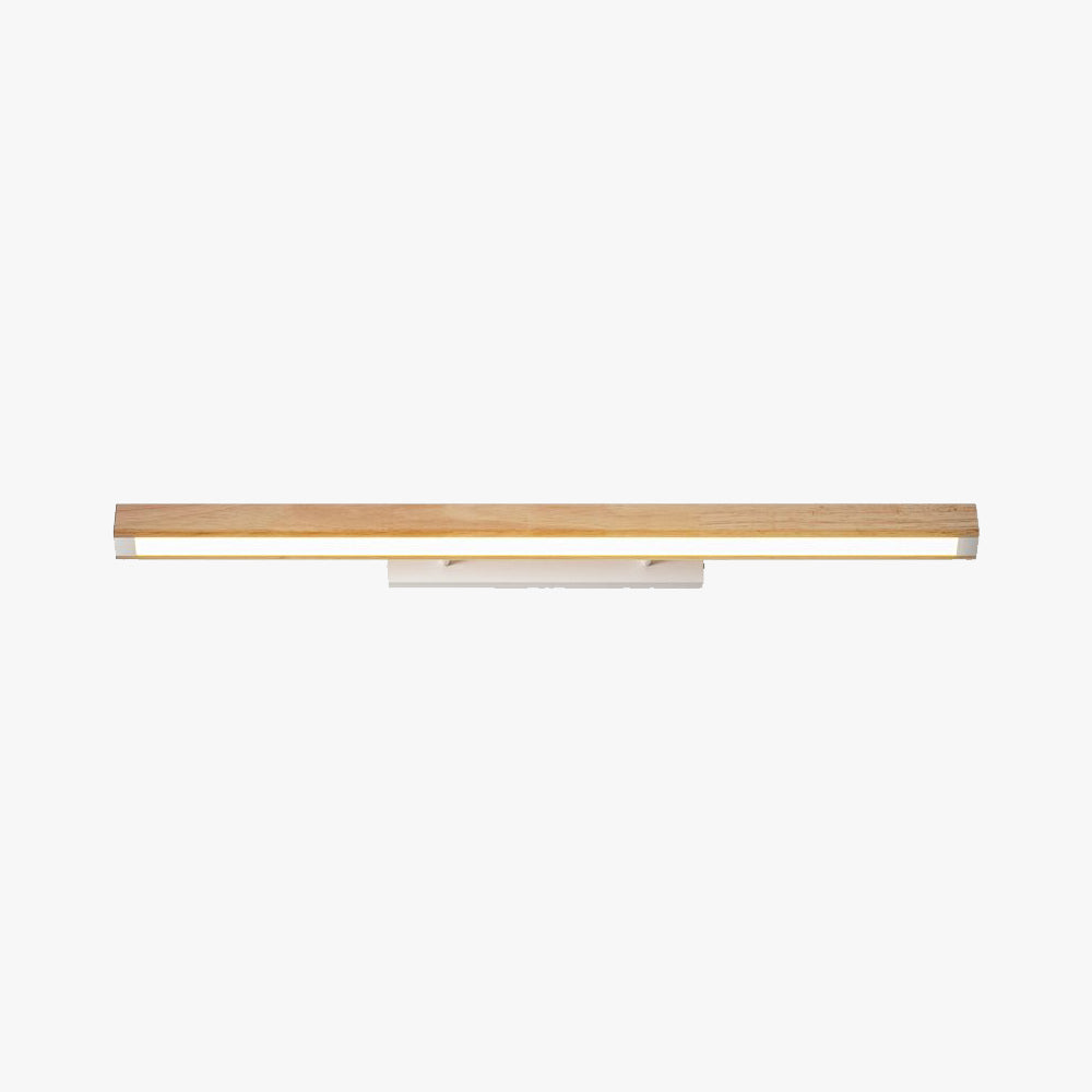 Muto aplică de perete din lemn, minimalistă, liniară, pentru zona oglinzii și baie