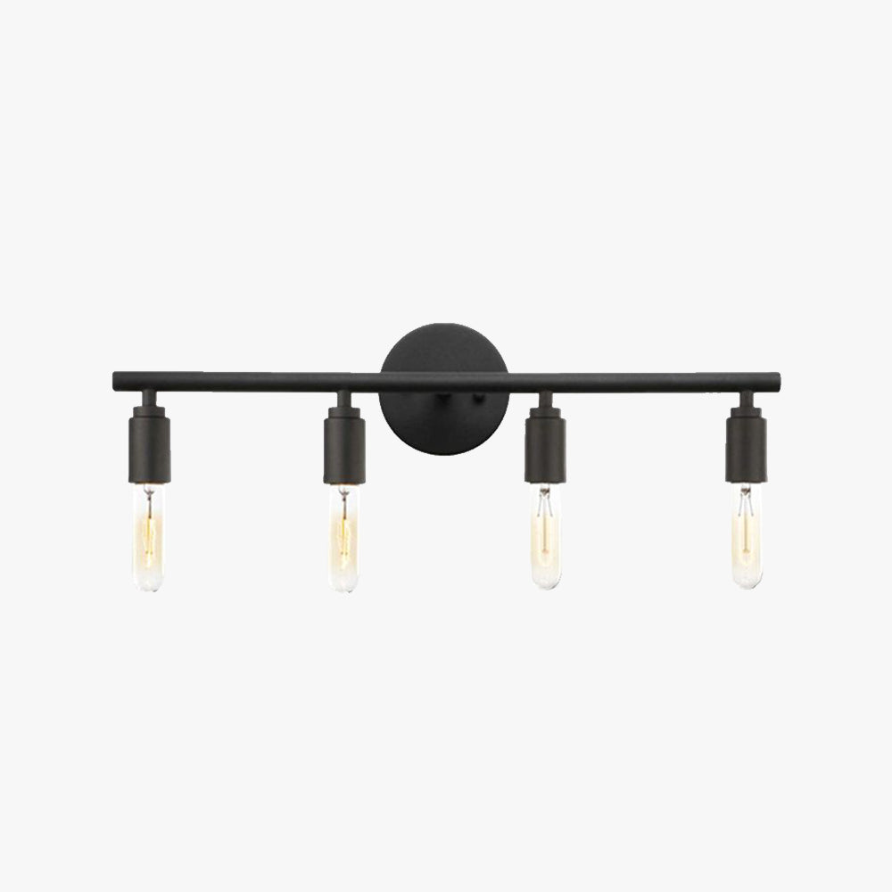 Silva modern aplică de perete din sticlă, negru, baie, 3/4 Light, pentru oglindă
