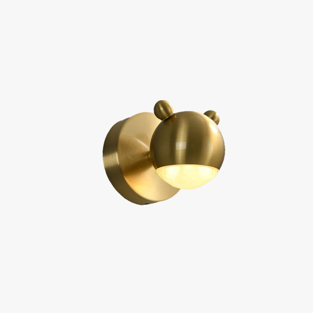 Arisha modern Animal glob metal aplică de perete pentru oglindă, Culoare aurie, pentru dormitor
