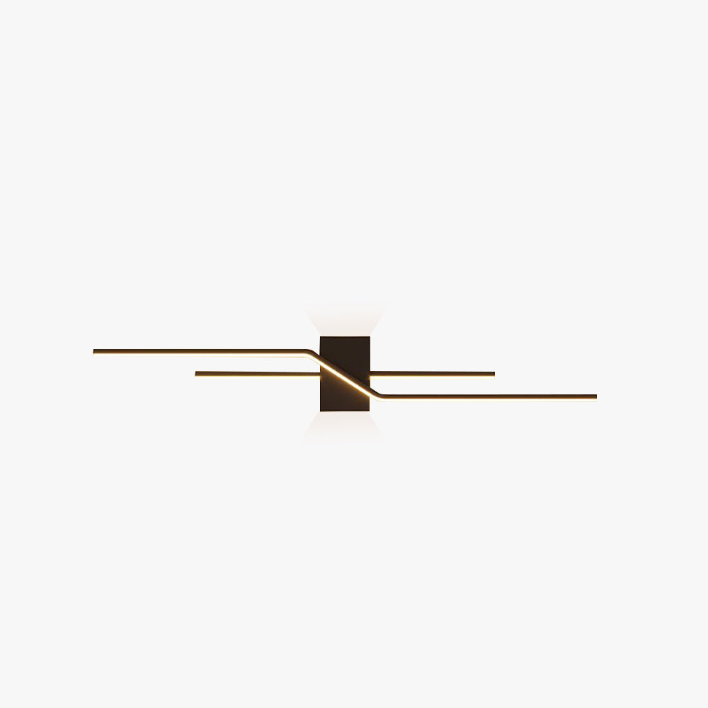 Arisha aplică de perete din metal, minimalistă, liniară, pentru zona oglinzii