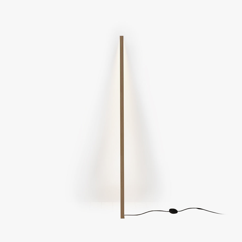 Ozawa lampadar minimalist Linear din lemn cu Abajur din Acrilic