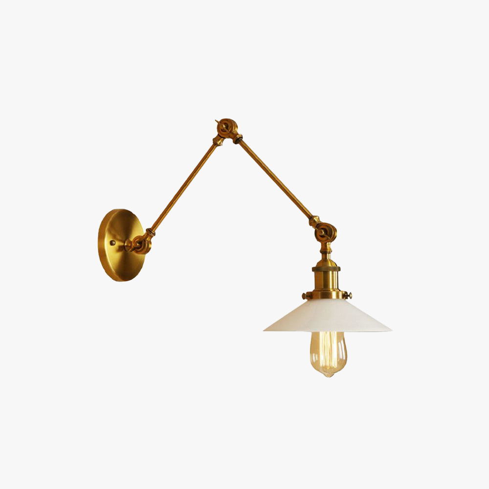 Silva aplică de perete Retro Abajur Formă Scaun metal Cablu Reglabil 2 Culoare, dormitor