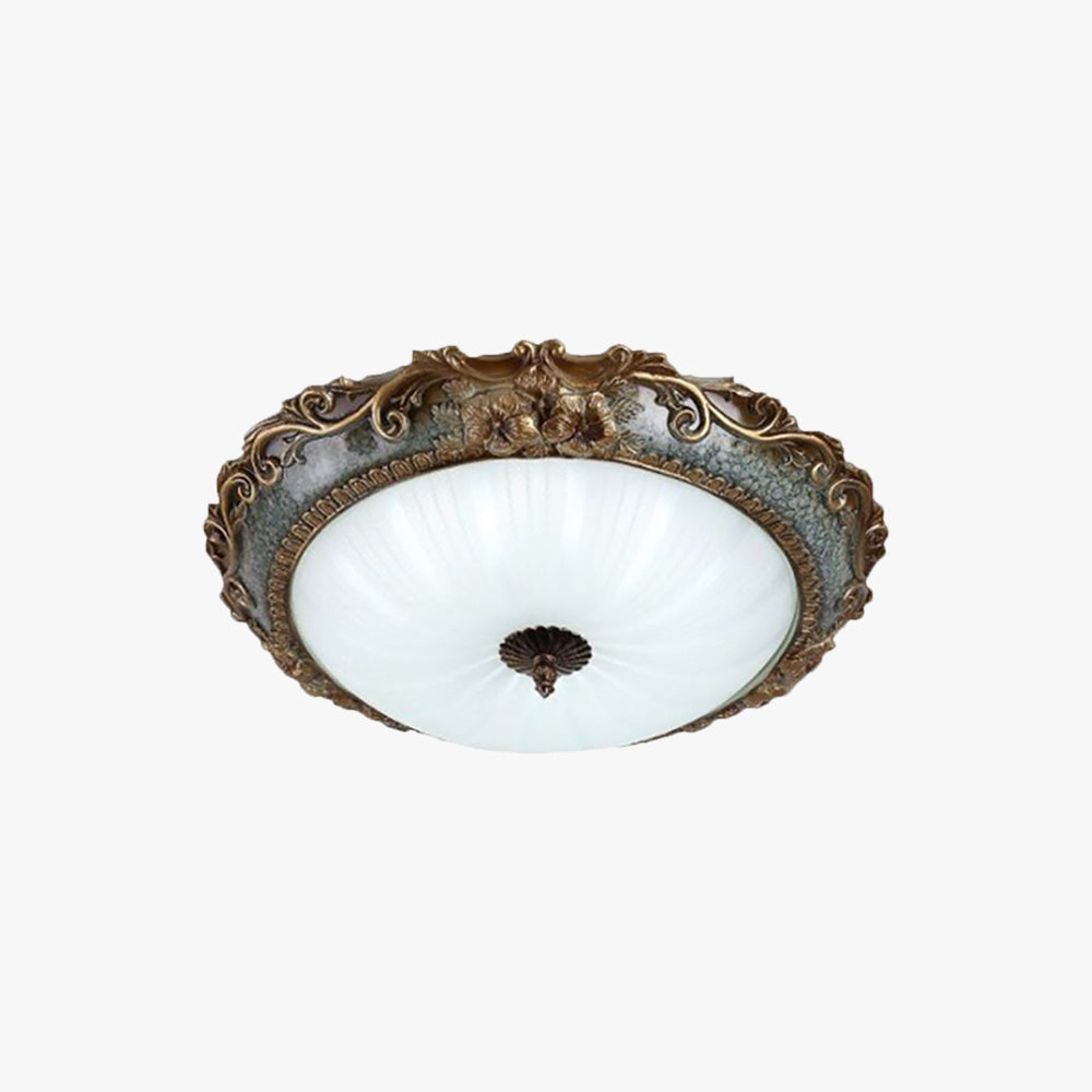 Tiffany plafonieră aplicată  din alamă/rășină