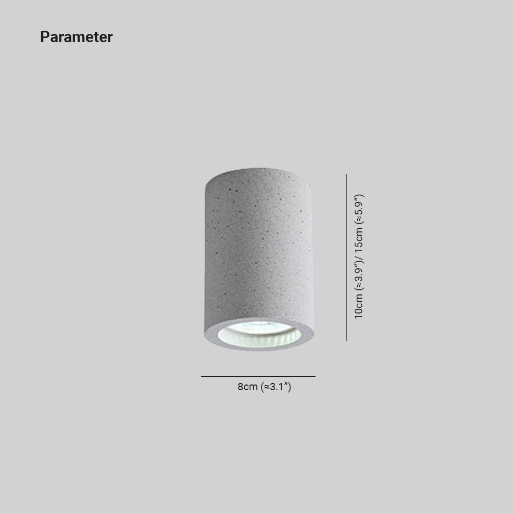 Aria plafonieră aplicată, modernă, cilindrică, LED, pentru living