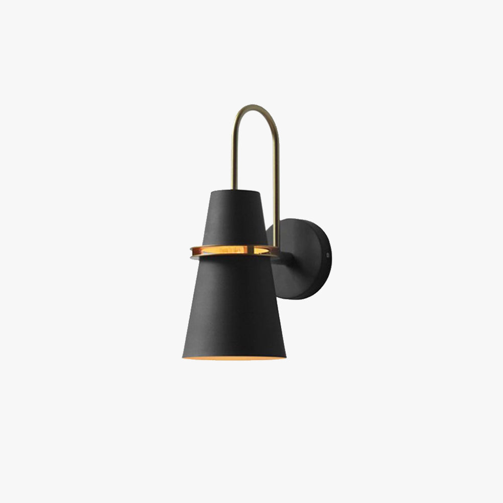 Valentina aplică de perete modernă Conic metal, negru/alb/Albastru