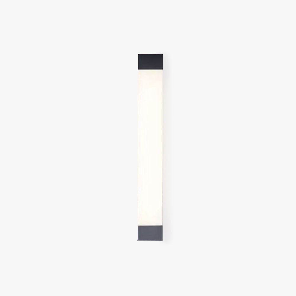 Ray aplică de perete pentru exterior neagră din metal, minimalistă, liniară