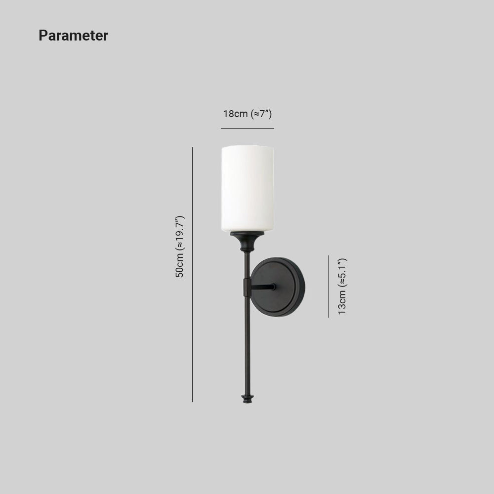 Tiffany Nordic oglindă metal sticlă Minimalism aplică de perete, negru/Argintiu