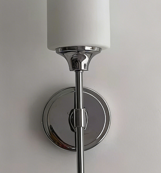 Tiffany Nordic oglindă metal sticlă Minimalism aplică de perete, negru/Argintiu