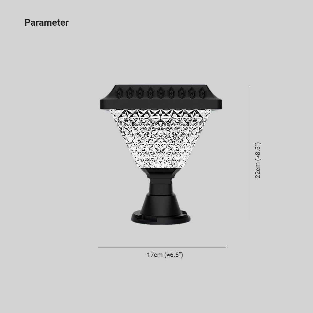 Ray modern Geometry Outdoor lampadar, negru